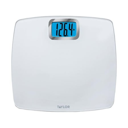 Taylor Taylor 6454482 440 lbs Digital Bathroom Scale - White 6454482
